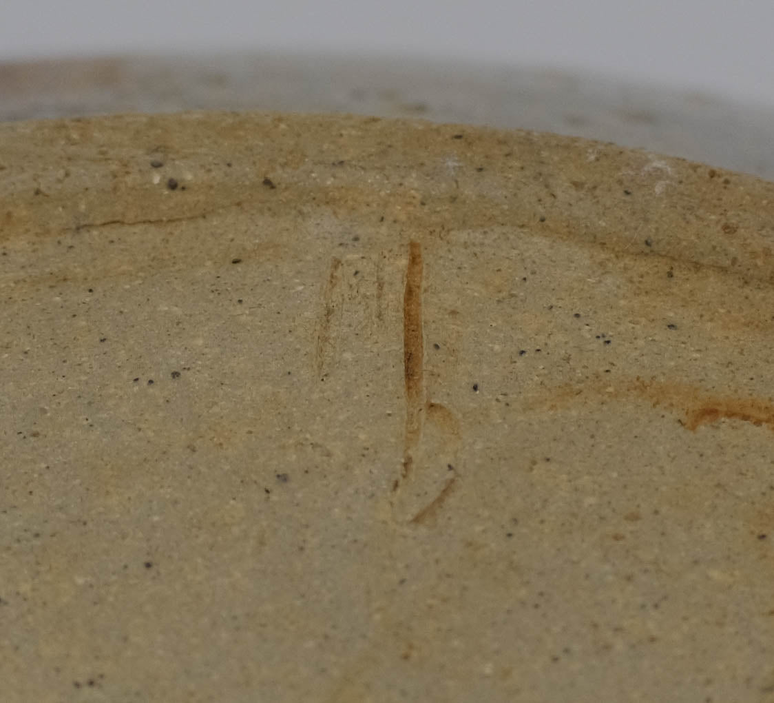 Large haresfur glaze ceramic bowl