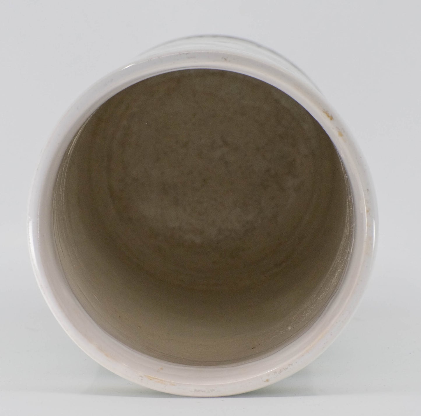 Cinque Ports Rye monastery pottery cylinder vase.