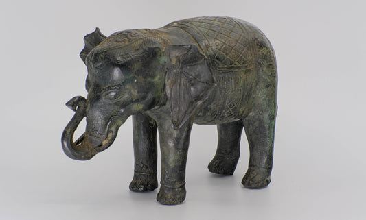 Khmer style bronze elephant
