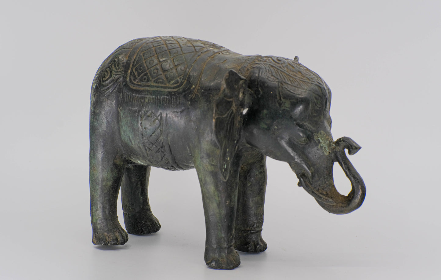 Khmer style bronze elephant