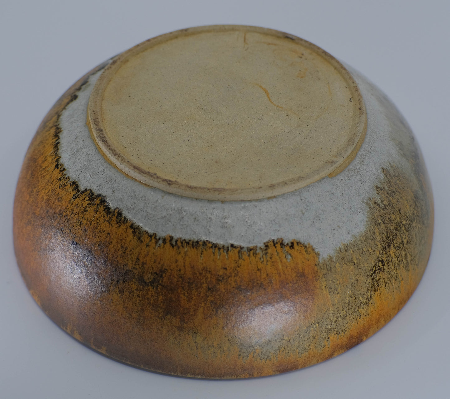 Large haresfur glaze ceramic bowl