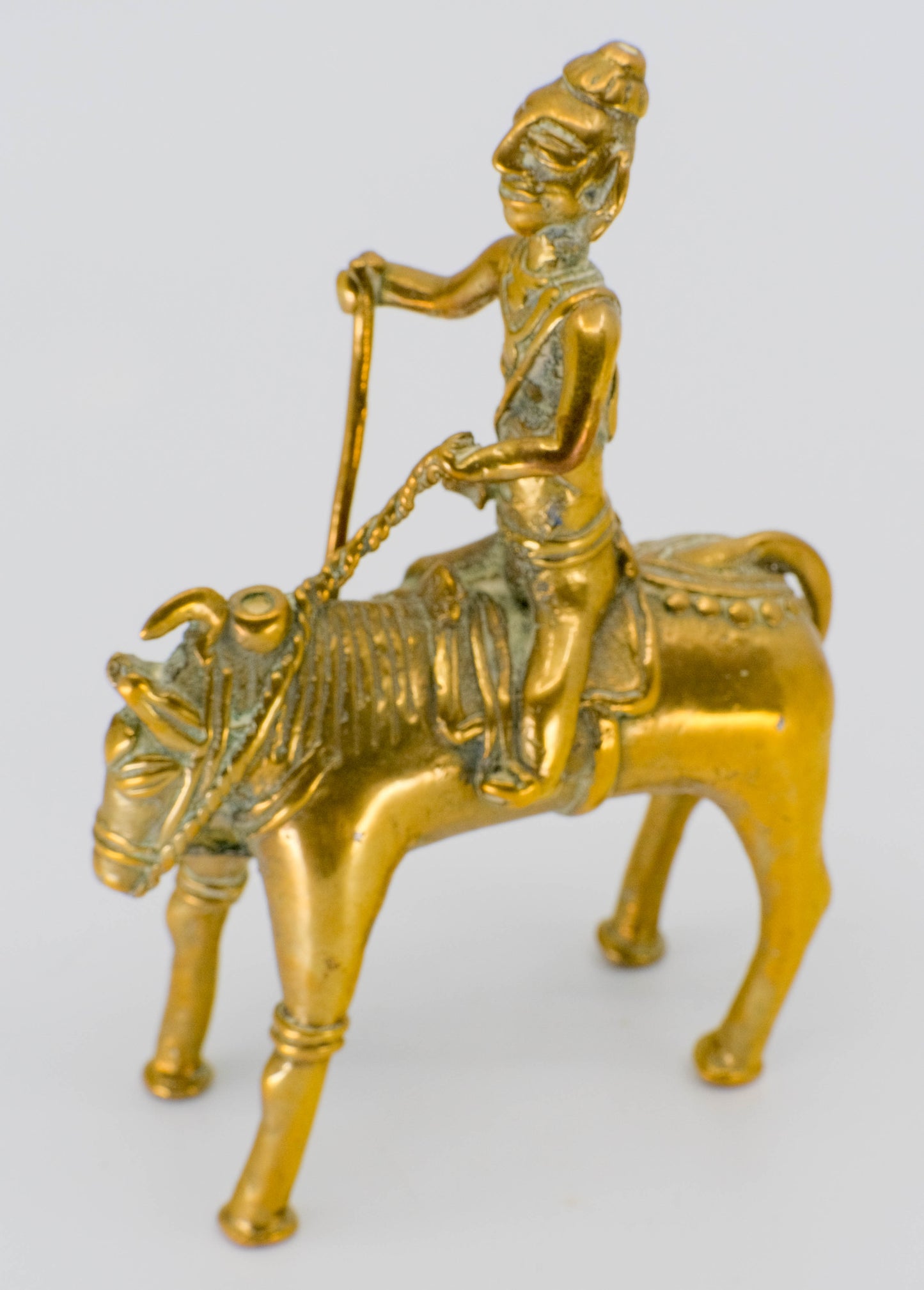 Brass Shiva Khandoba statue.